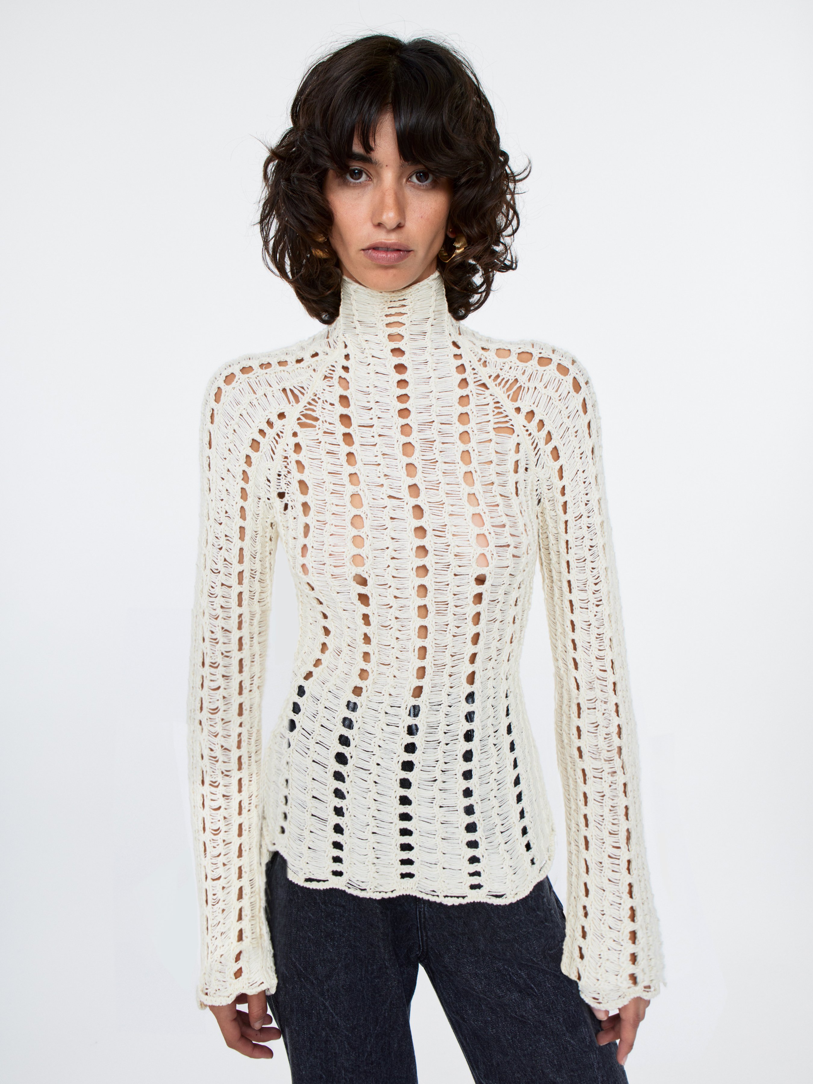 FRASE FRANCESCA SEVERI 売れ筋商品|||フラーゼ フランチェスカ セヴェリ ニット&セーター アウター レディース Sweaters Orange Vera Sweater - Dry Ivory Cotton - Sefr-online