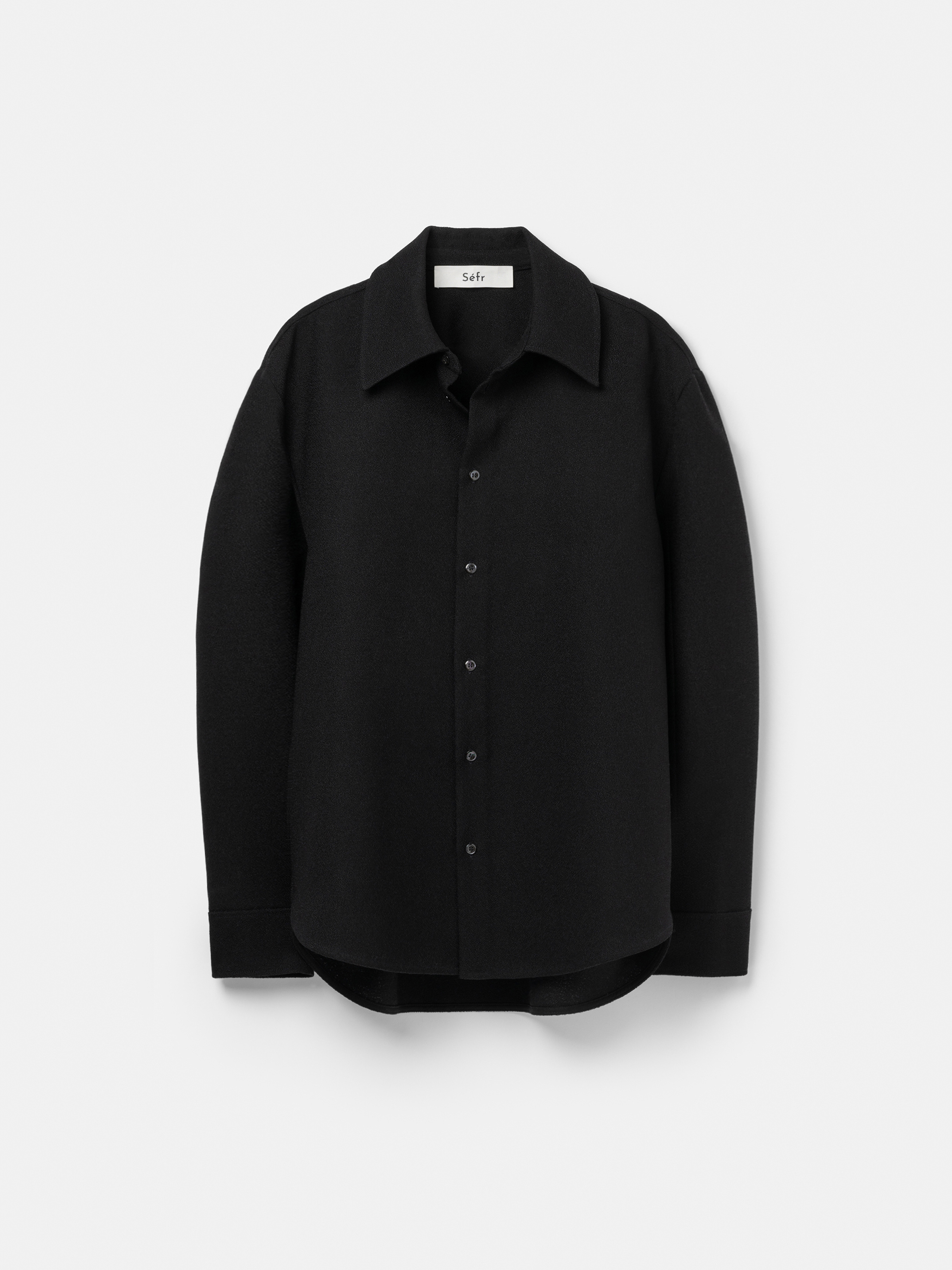 Noir Fr(ノアファー)Kesa open collar shirt Noir Fr(ノアファー)Kesa open collar shirt