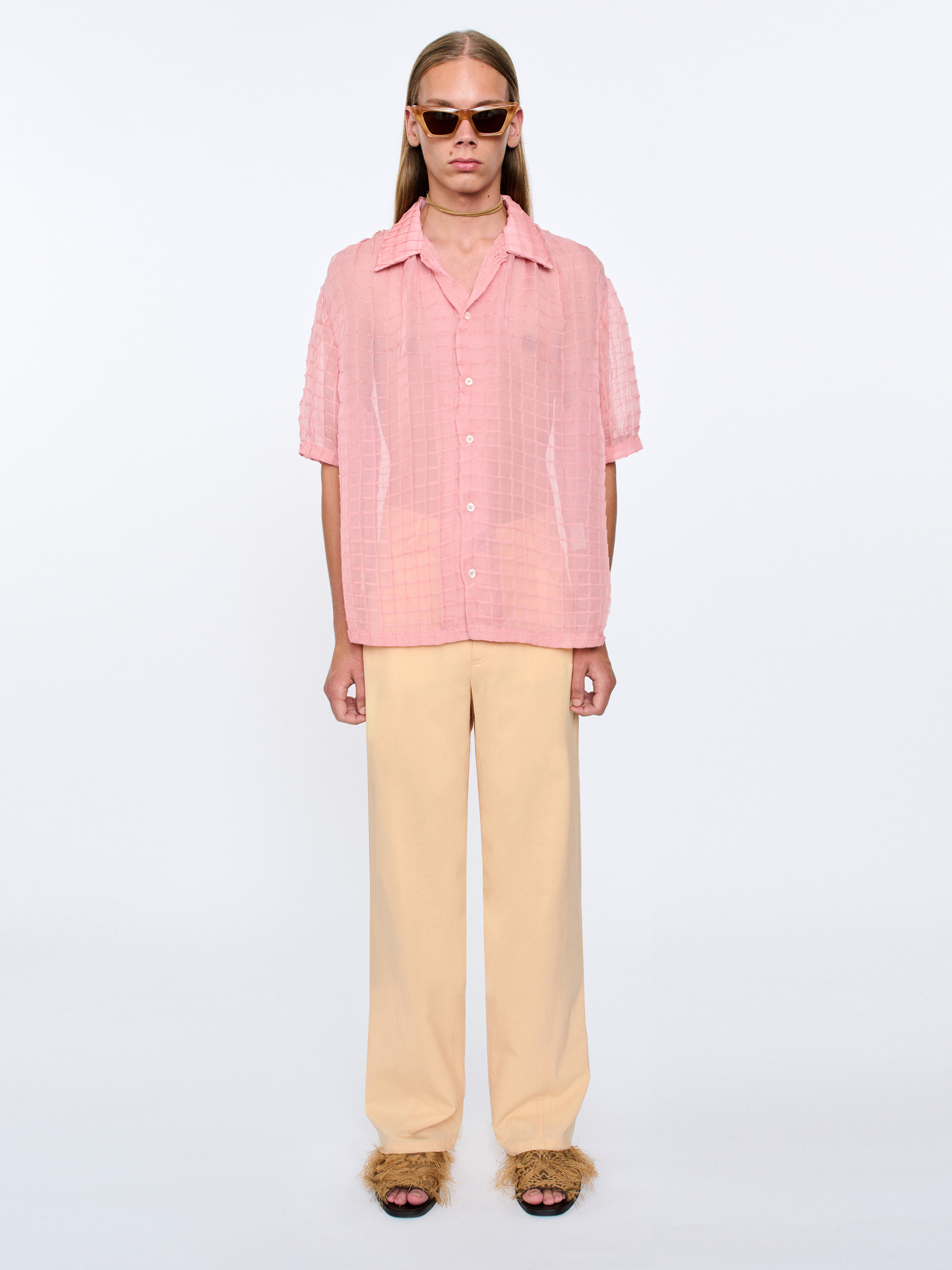 【ULLALA】Shuaren short sleeve women's fair pink Pink Wide short-sleeved shirt - Buy Online | Terranova