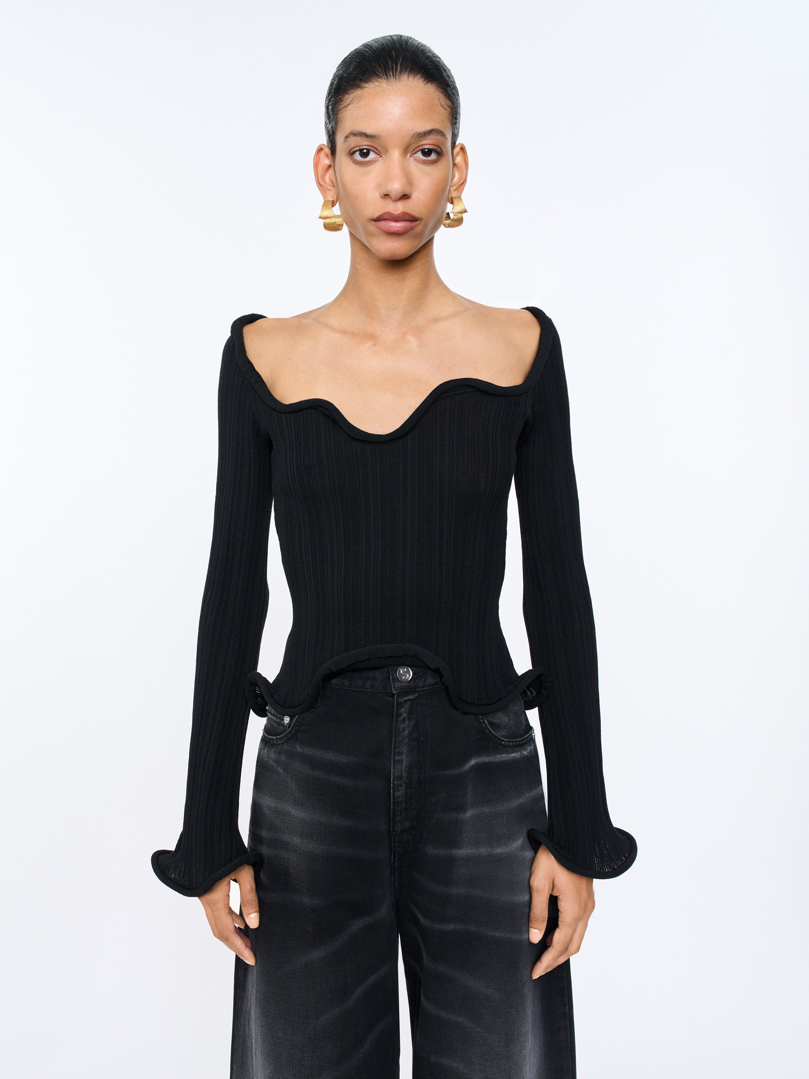 Séfr BLACK sweater S Haru Sweater - Black Alpaca - Sefr-online