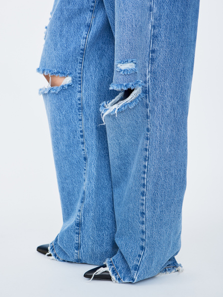 デニム・ジーパン SEFR Women Denim Pants 419257 WFW24LOOSECUT Beige Sefr-online