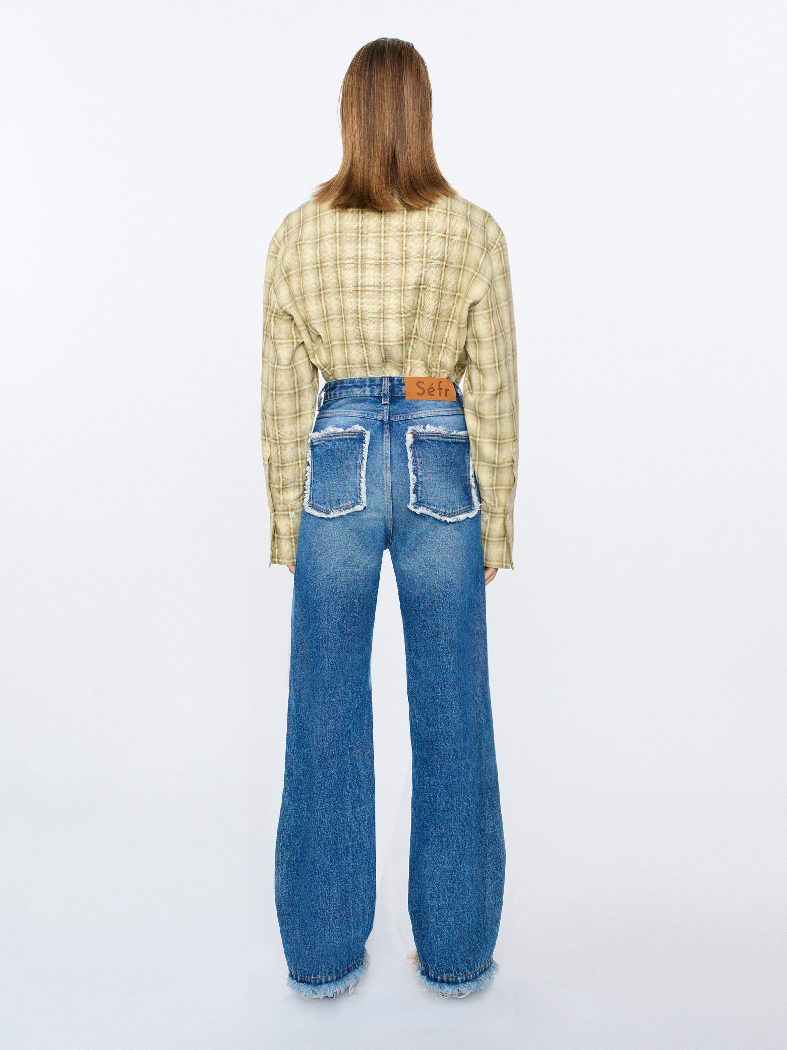 デニム・ジーパン SEFR Women Denim Pants CLARA DARBL BLUE Sefr-online