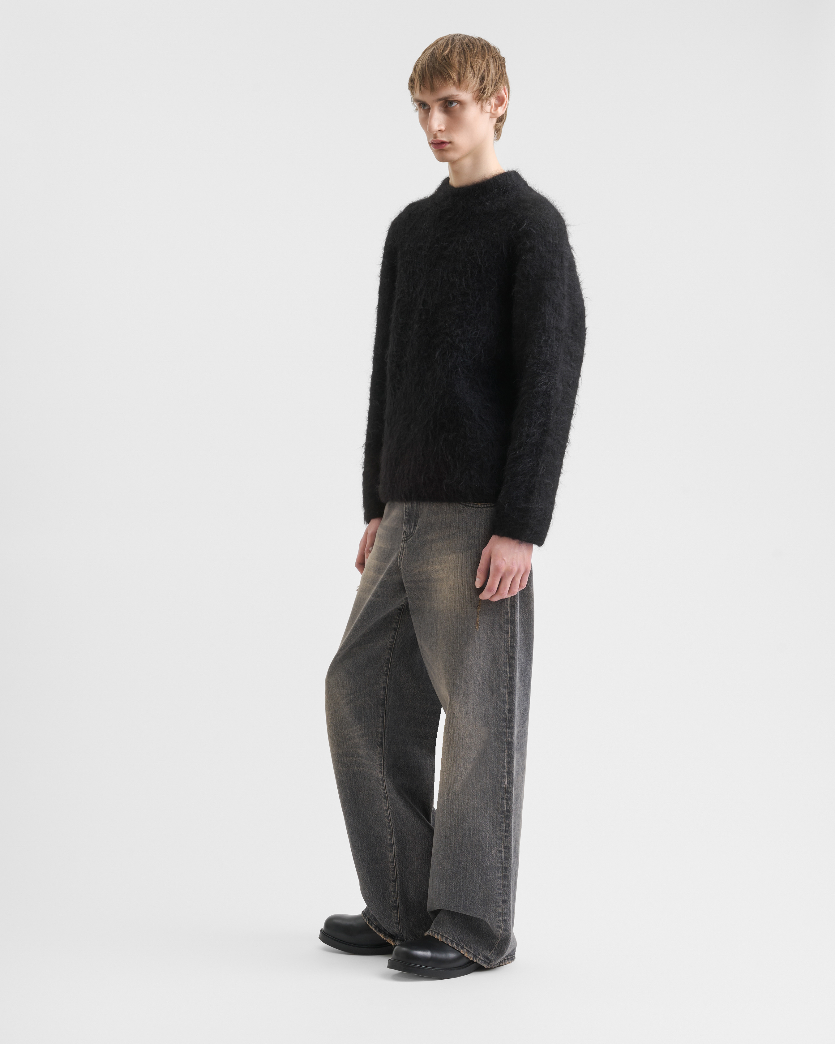 Haru Sweater - Black Alpaca | Séfr