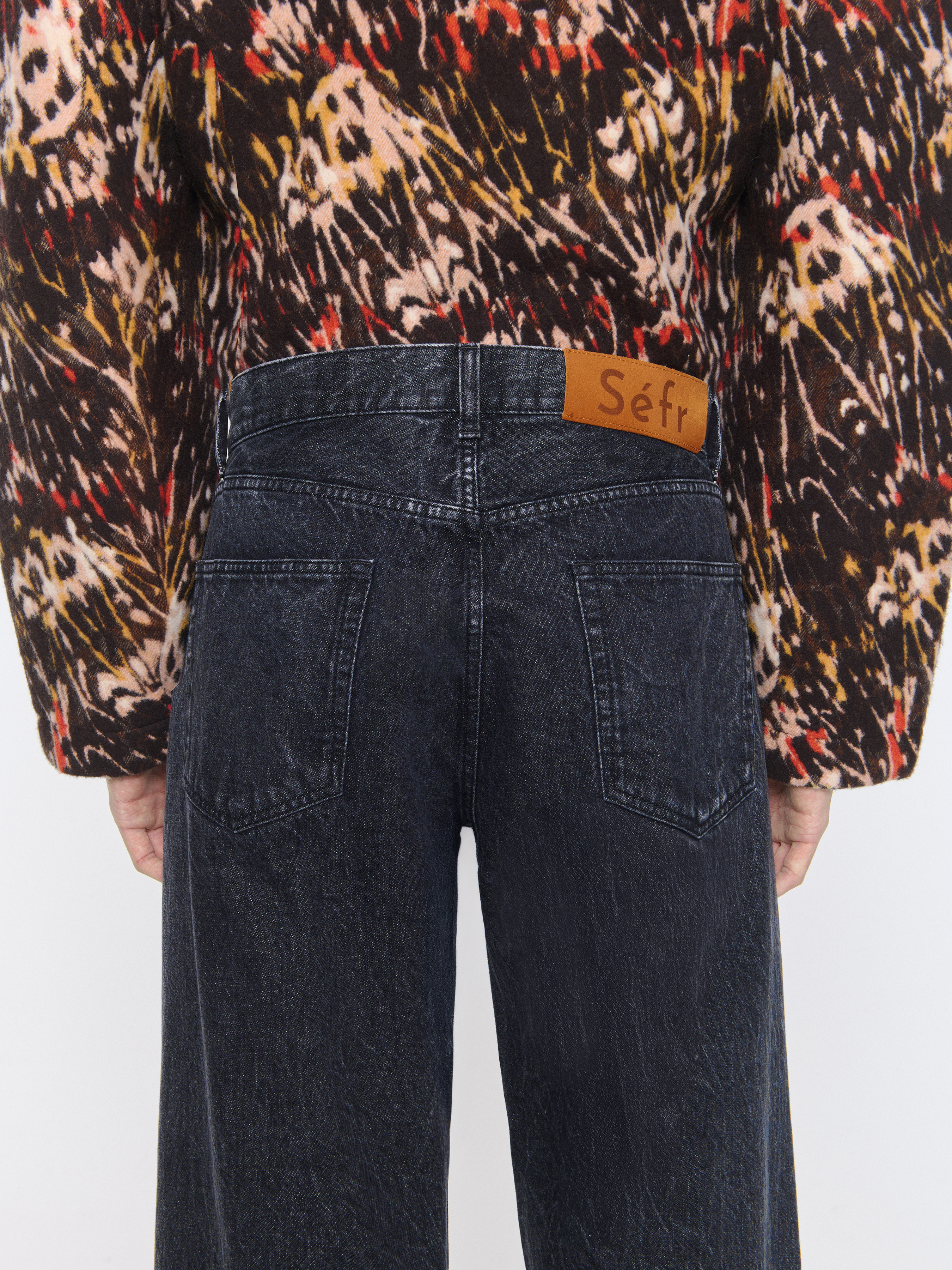 Séfr straight cut 29 Sefr Mens Straight Cut Jeans - Rinsed Black | Garmentory