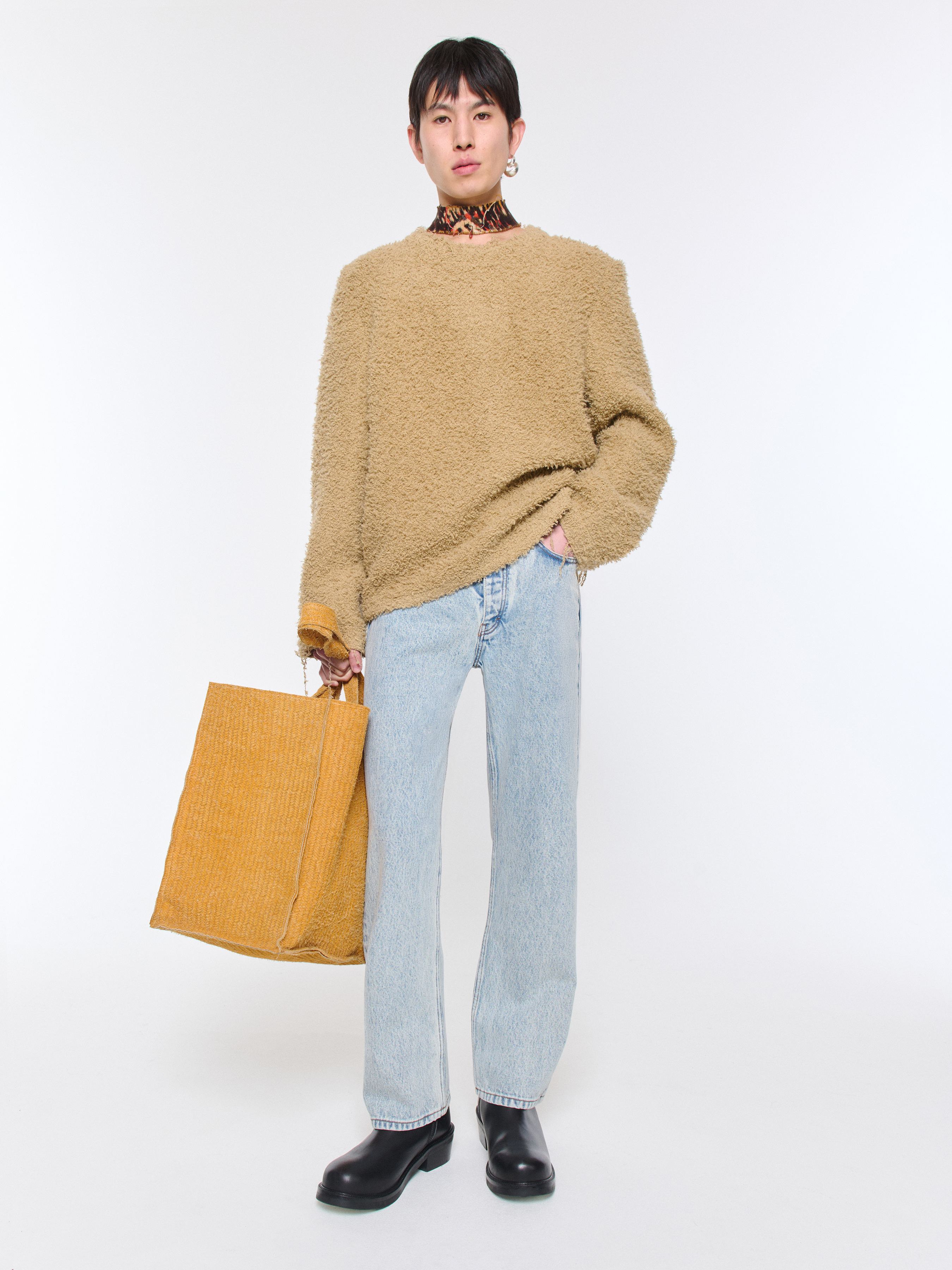 Haru Sweater - Black Alpaca | Séfr