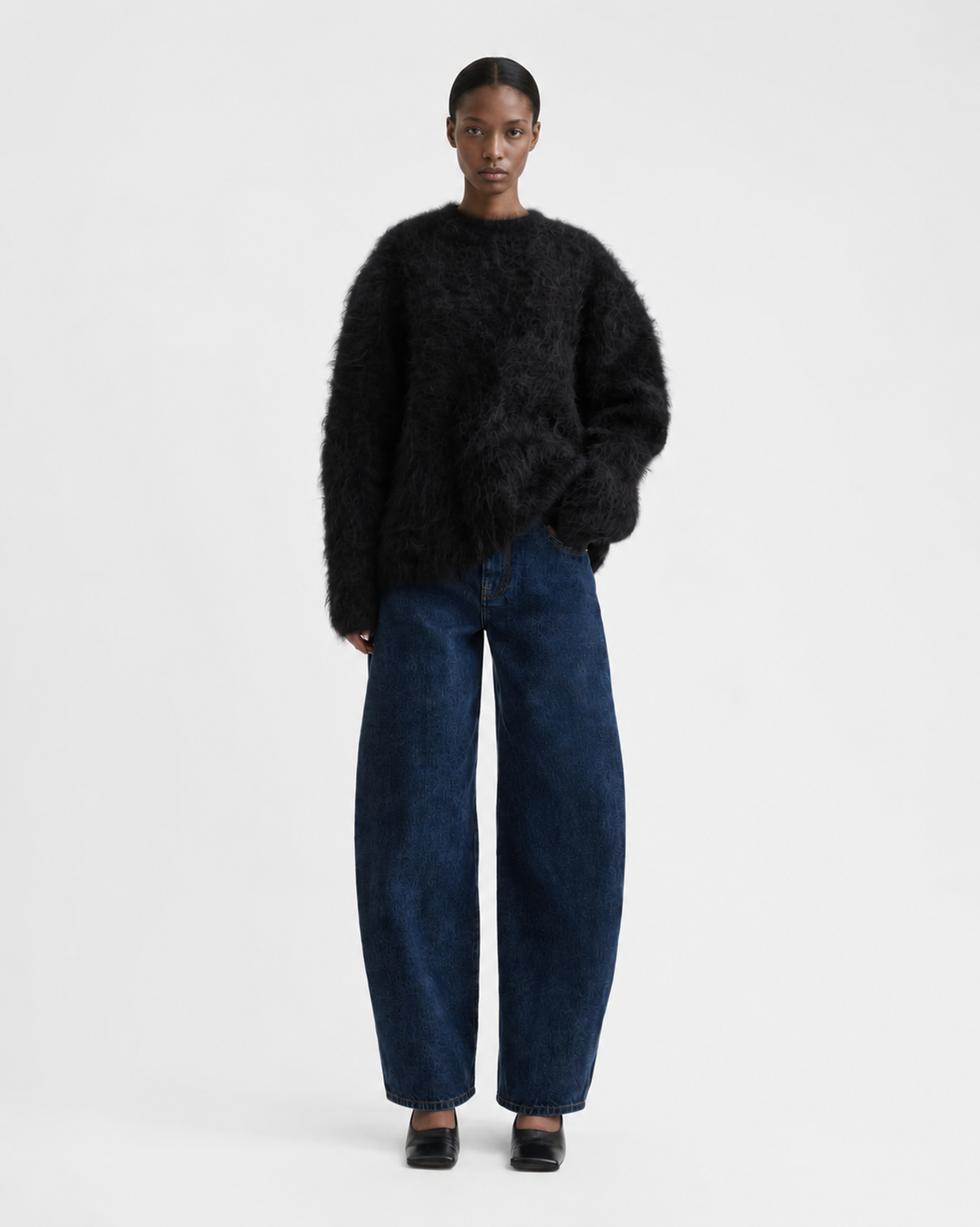 Haru Sweater - Black Alpaca | Séfr