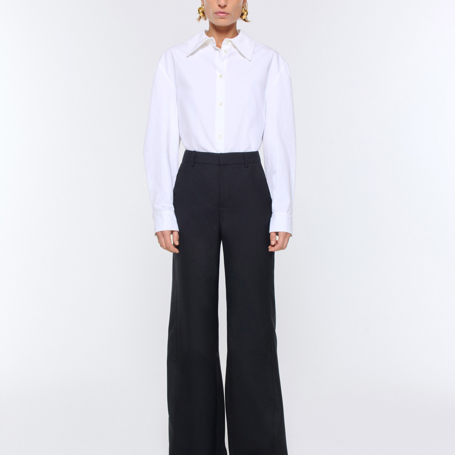 Zoe Trouser - Black Wool | Séfr
