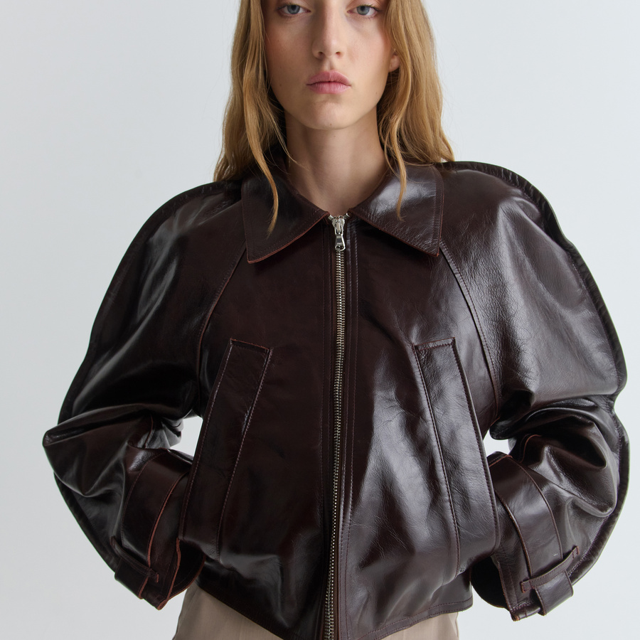 Talia Leather Jacket | Séfr