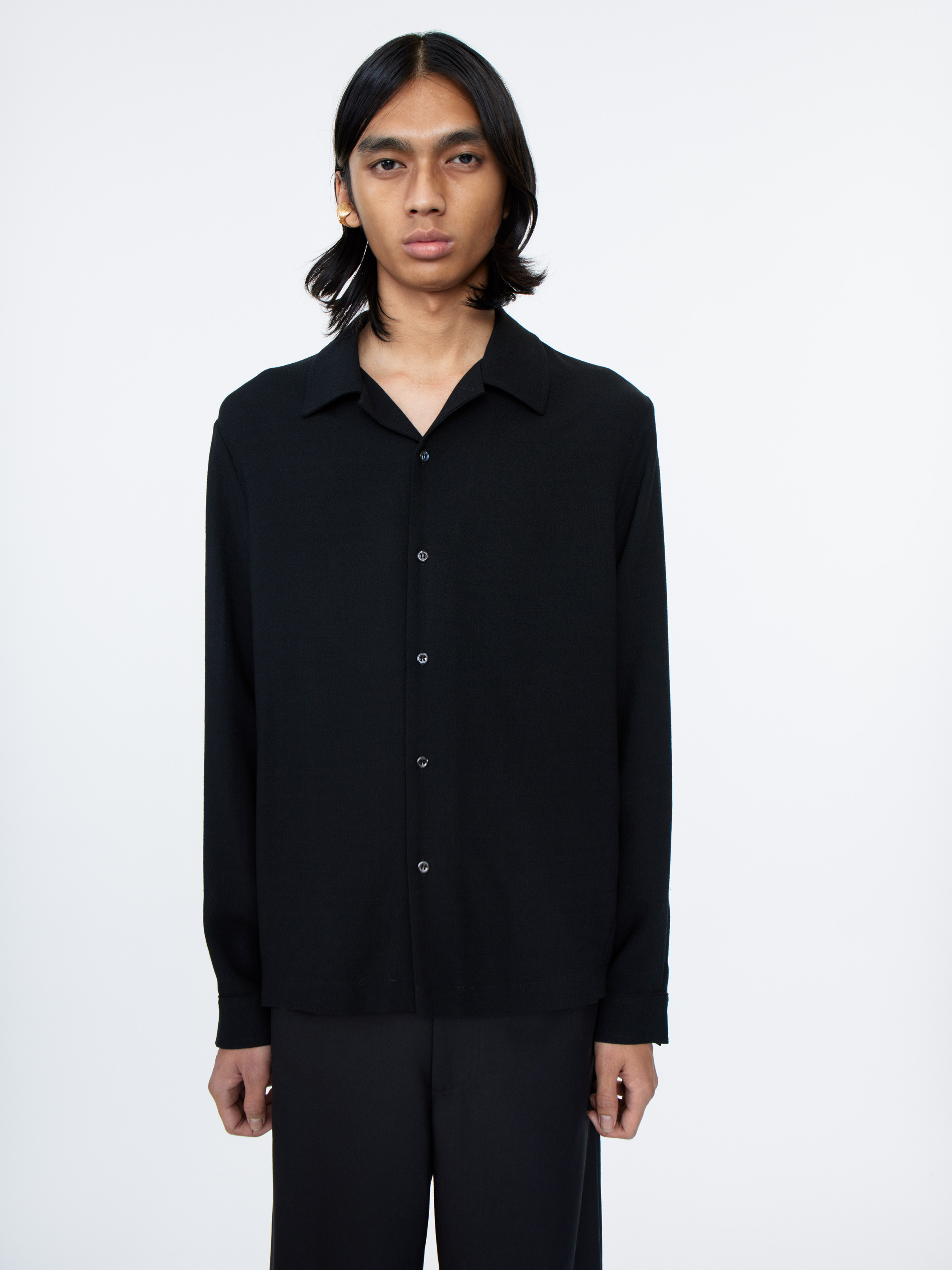 Sense Shirt - Black Crepe - Sefr-online