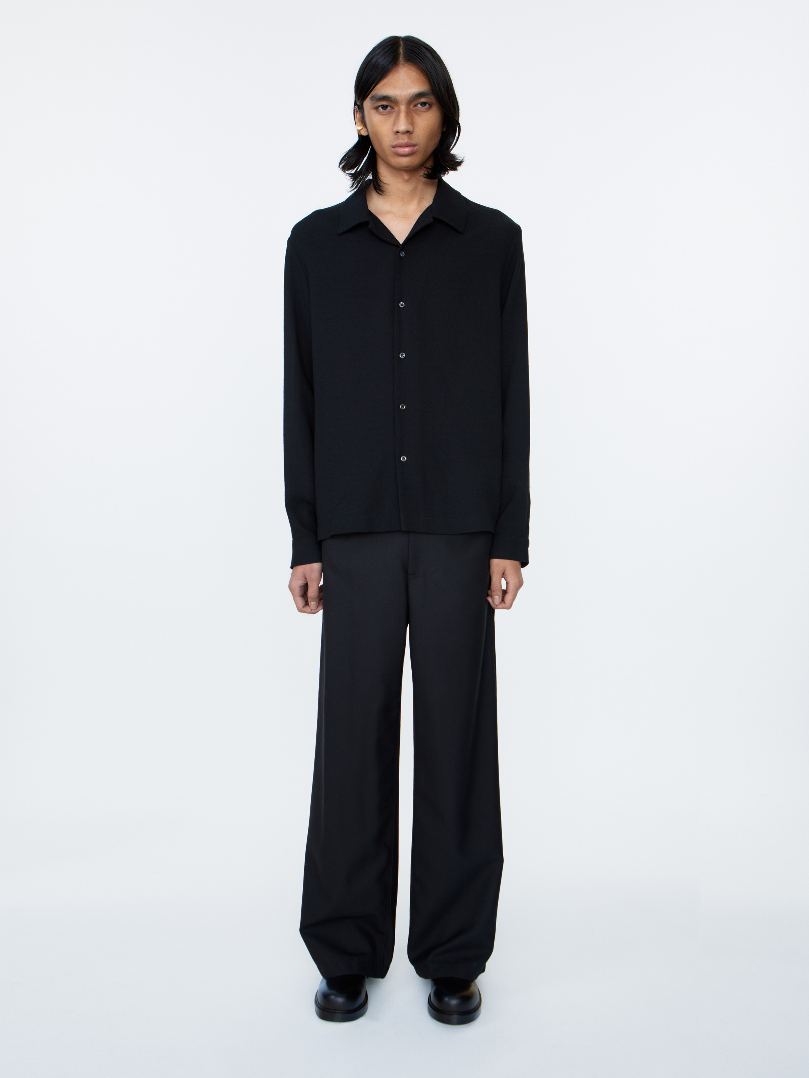 Sense Shirt - Black Crepe - Sefr-online