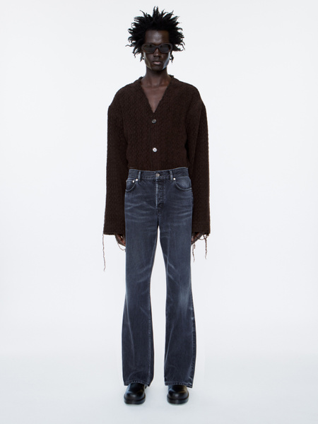 パンツ 24SS sefr STRAIGHT CUT JEANS STRAIGHT CUT JEANS (BLK)